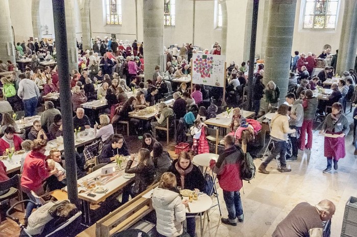 Vesperkirche Ravensburg am 2.2.2015.